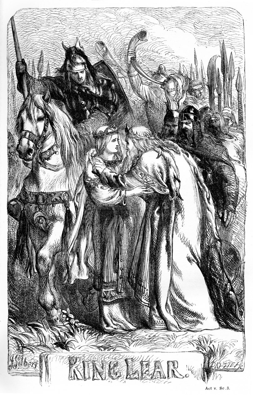Kral Lear by John (after) Gilbert
