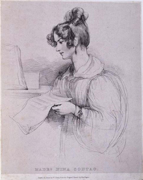 Matmazel Nina Sontag, William Sharp tarafından oyulmuş (1803-75) by John (after) Hayter