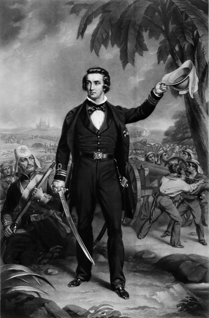 Kaptan Sir William Peel RN, VC, KCB, 21 Eylül 1857 (mezzotint) by John (after) Lucas