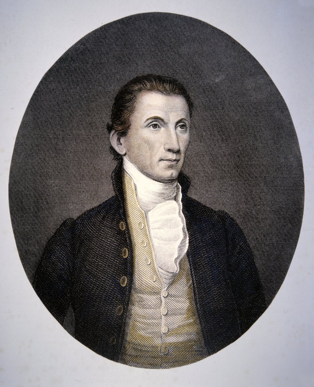 James Monroe (1758-1831) Asher Brown Durand (1796-1886) tarafından oyulmuş (renkli gravür) by John (after) Vanderlyn