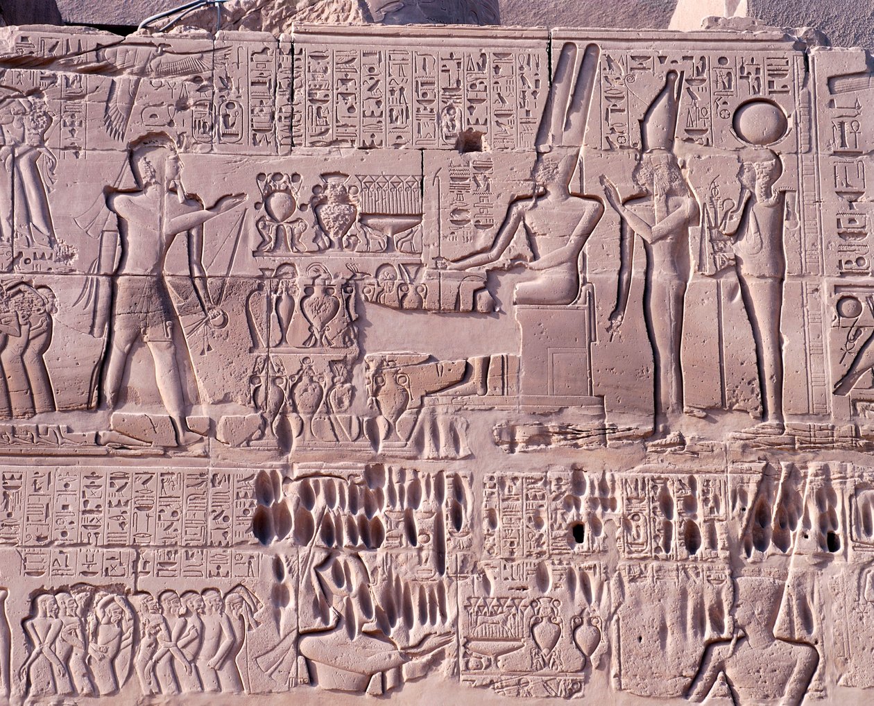 Mısır, Eski Teb, Luksor, Karnak Tapınak Kompleksi, Amun-Re Bölgesi, Büyük Hipostil Salonu, Kuzey duvarı, Suriye ve Filistin