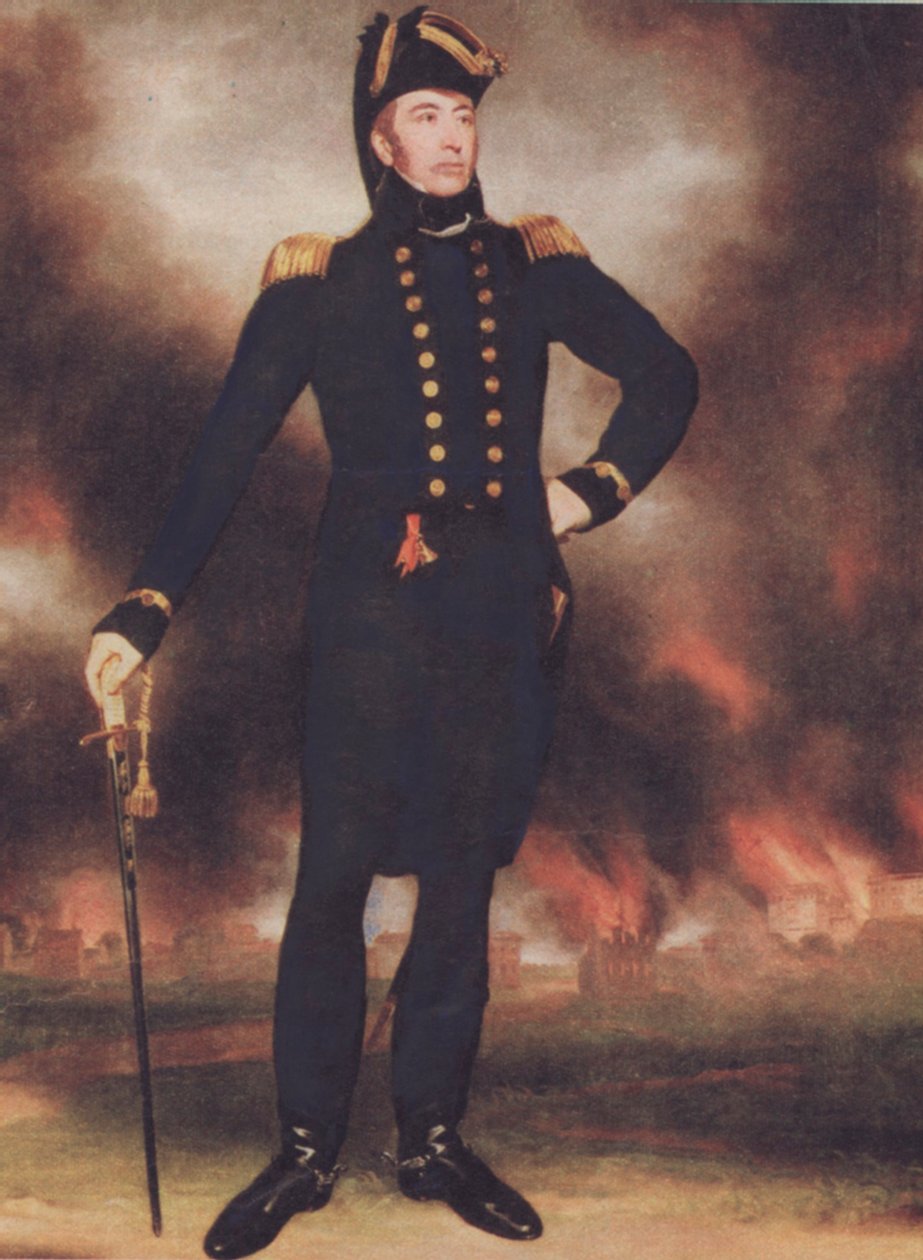 Sir George Cockburn (1772-1853) (renkli taş) by Walter Charles Mills
