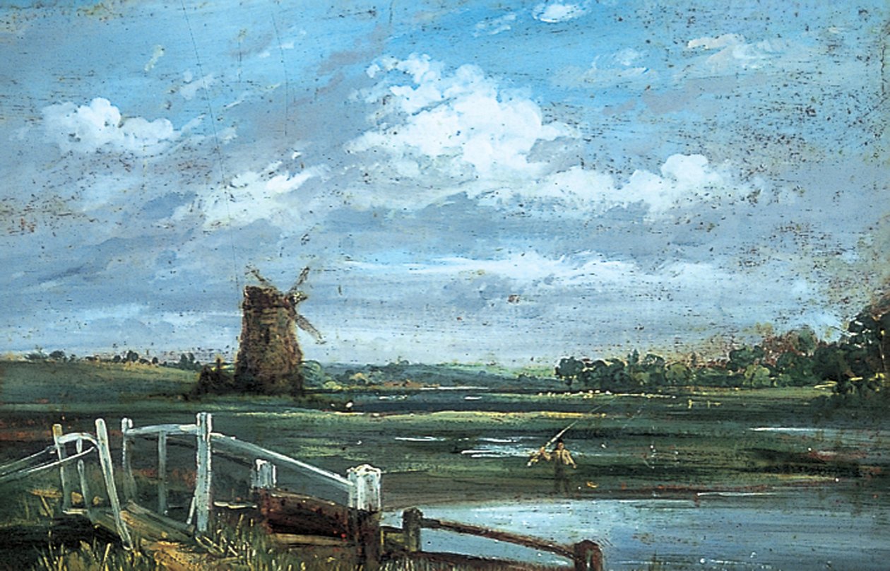 Haddon yakınlarında, Derbyshire (tuval üzerine yağlı boya) by John (manner of) Constable