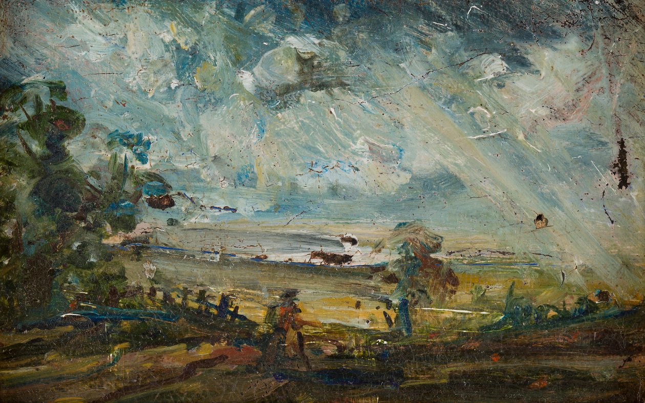 Bir Körfezin Plein Air Kroki (tuval üzerine yağlı boya) by John (manner of) Constable