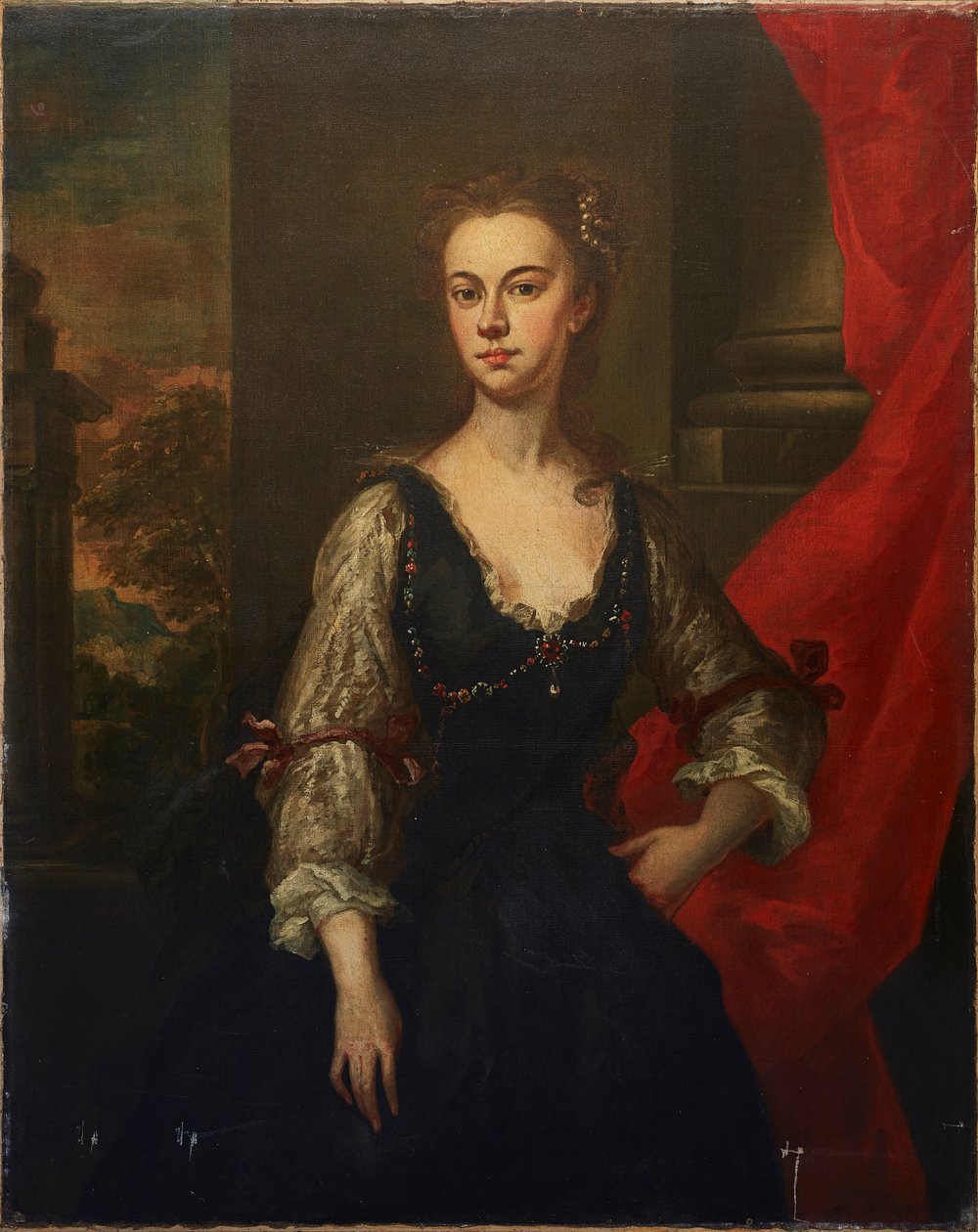 Portre Olduğu Söylenen Elizabeth, Pembroke Kontesi (1674-1739) (tuval üzerine yağlı boya) by John (studio of) Vanderbank