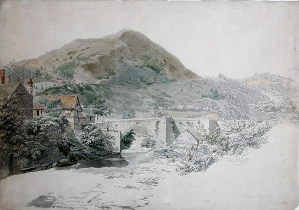 Köprü, Llangollen (kağıt üzerine sulu boya) by John Alexander Gresse