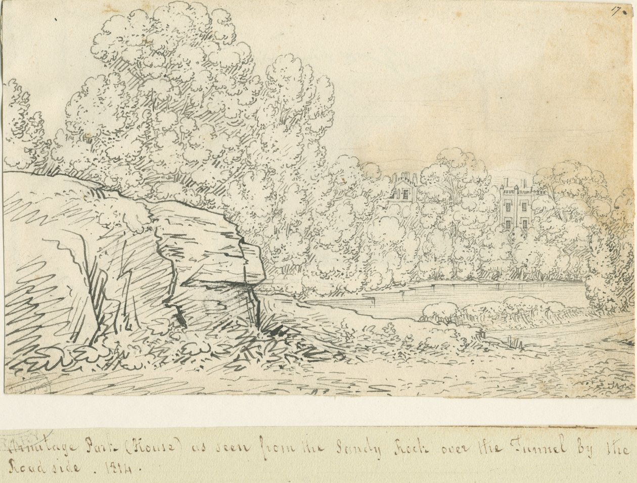 Armitage Park: karakalem by John Allport