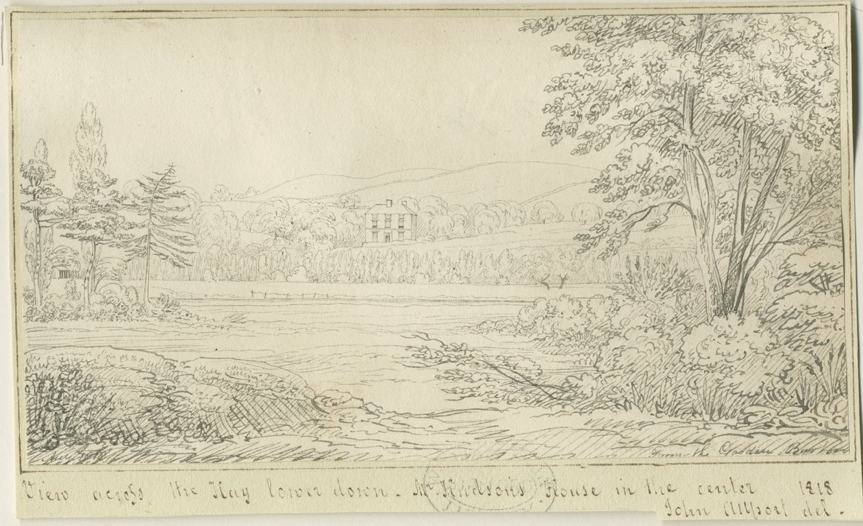 Burton-upon-Trent: kalem ve mürekkeple çizim, 1818 by John Allport