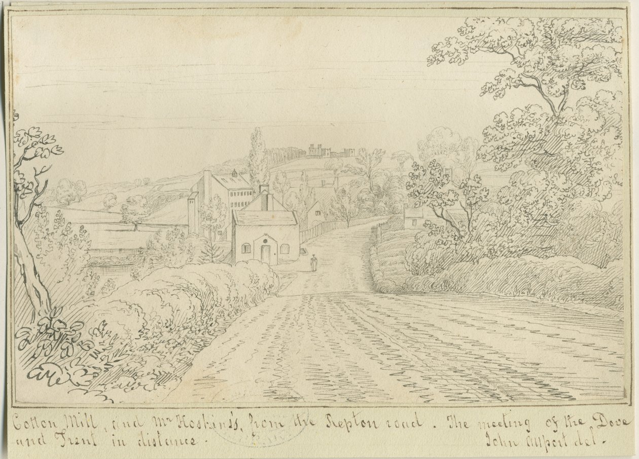 Burton-upon-Trent: kalem ve mürekkeple çizim, nd [1799-1854] (çizim) by John Allport