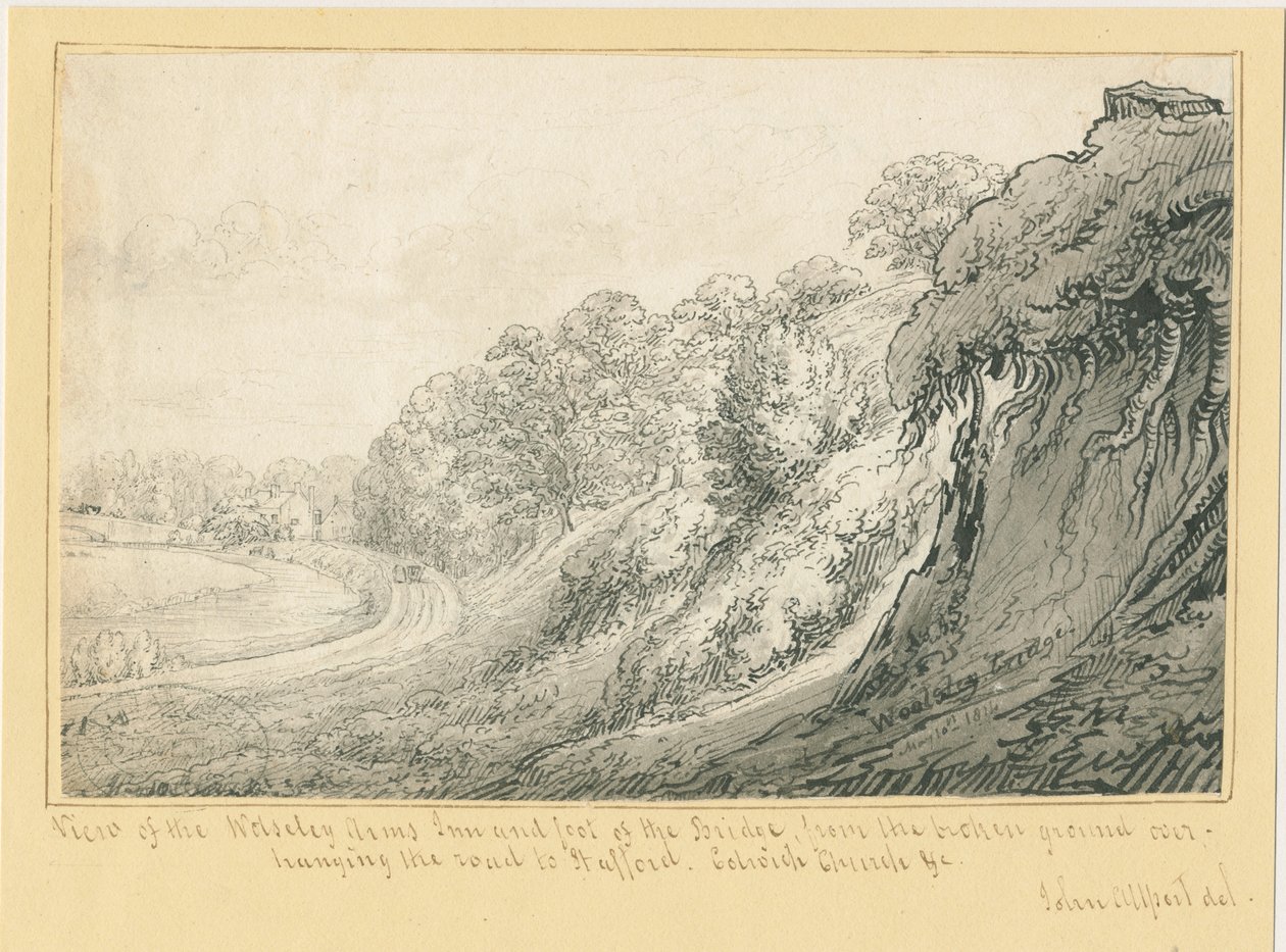 Wolseley - Wolseley Arms Inn: karakalem, 10 Mayıs 1814 by John Allport