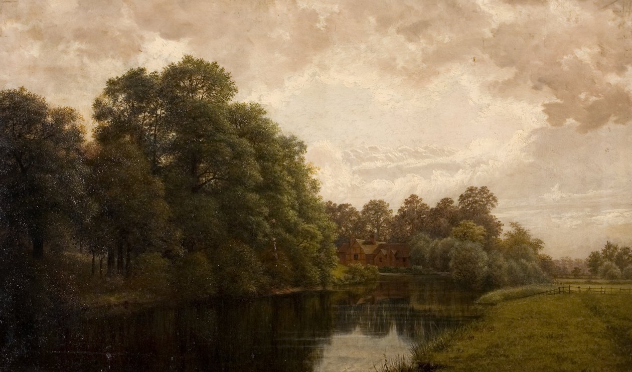 Huzurlu Bir Warwickshire Sahnesi, 1883 by John Anderson