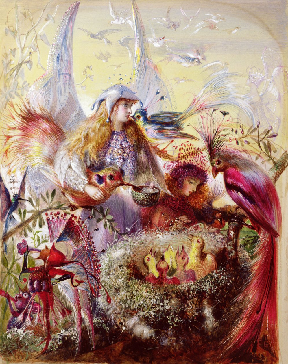 Kuşlu Periler by John Anster Fitzgerald