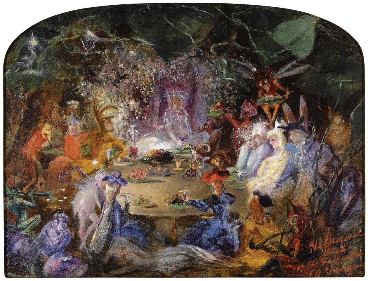 Periler Ziyafeti, c. 1858 by John Anster Fitzgerald