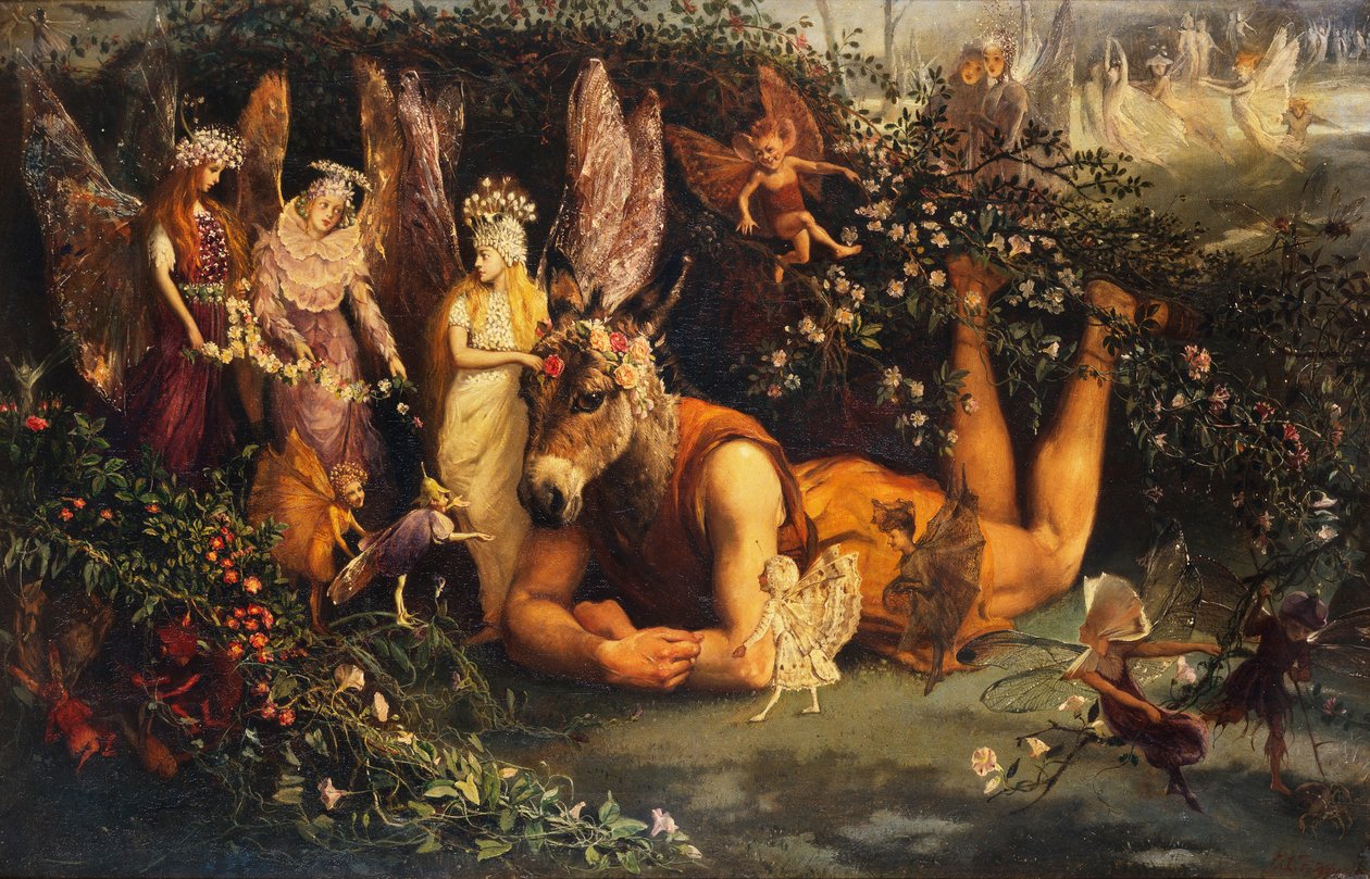 Bir Yaz Gecesi Rüyasından Titania ve Bottom by John Anster Fitzgerald
