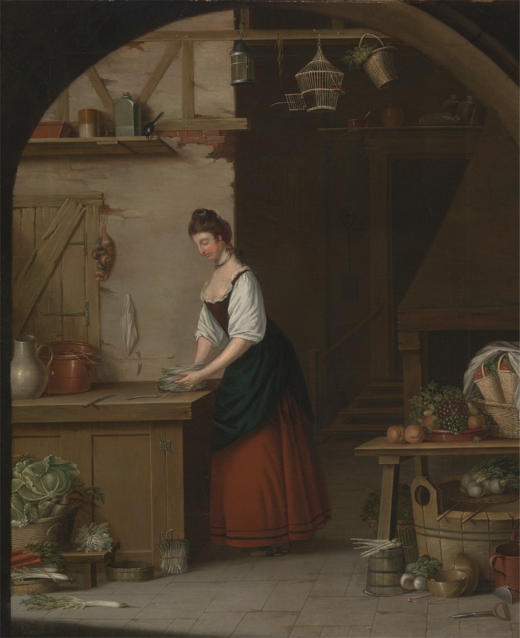 Kız Kuşkonmaz Paketliyor by John Atkinson