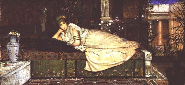 İç Mekanda Klasik Bir Bayan by John Atkinson Grimshaw