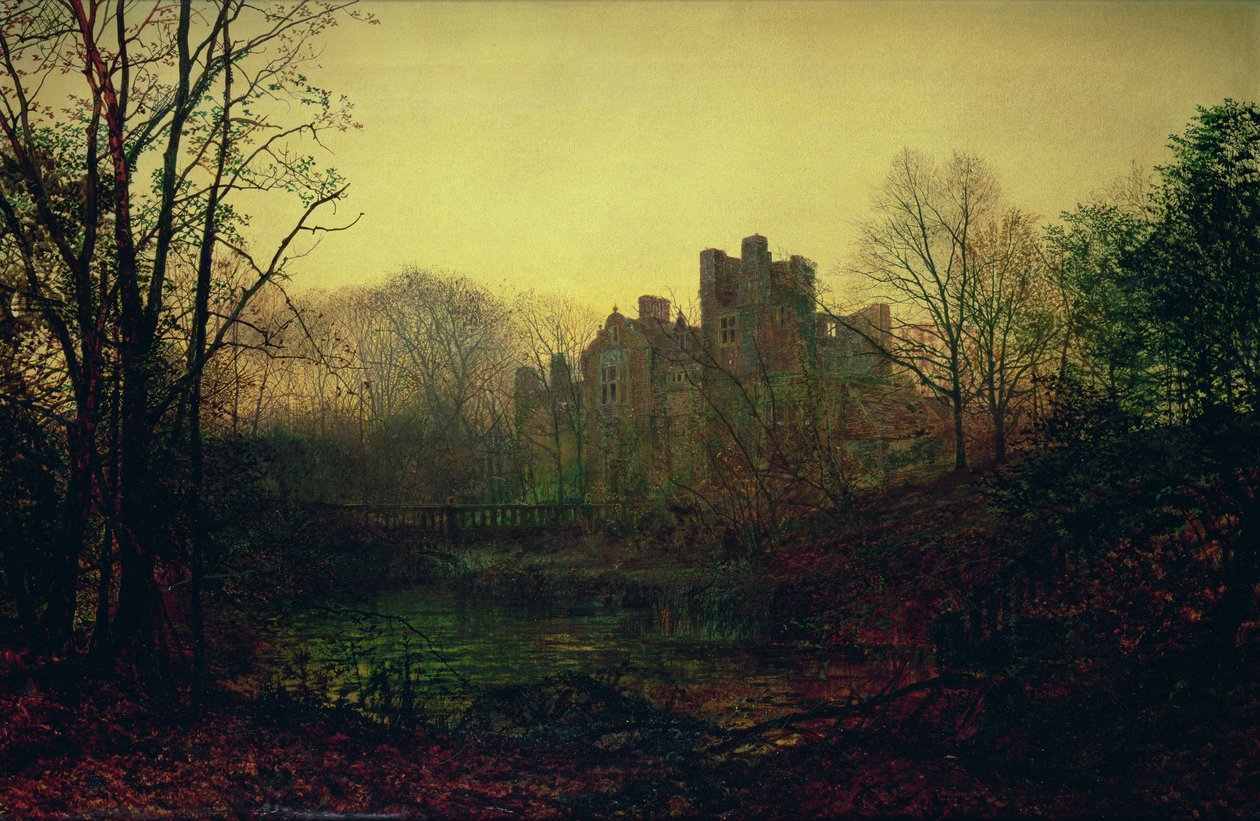 Bir Ekim Gün Işığı, 1871 by John Atkinson Grimshaw