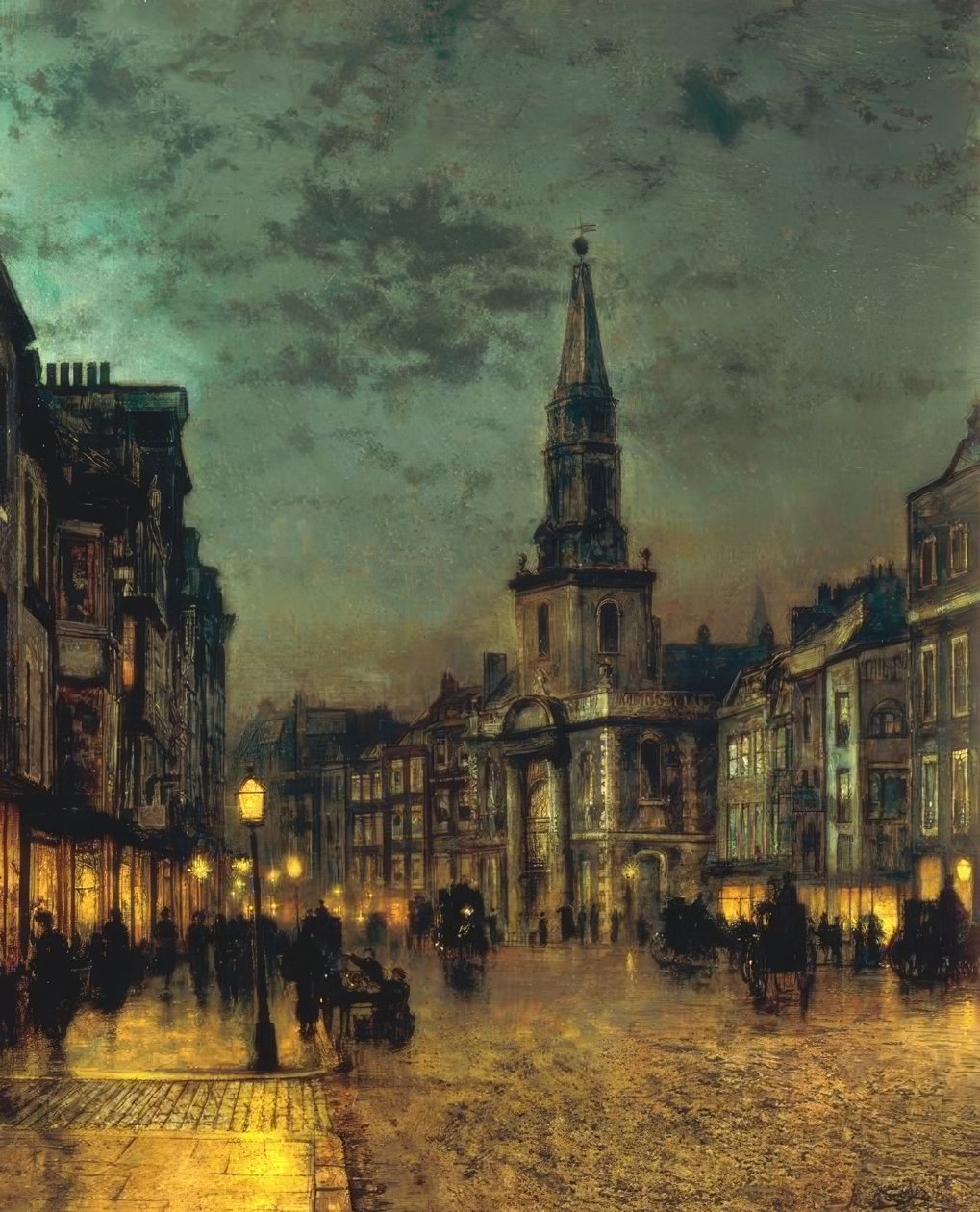 Blackman Street, Borough, Londra by John Atkinson Grimshaw