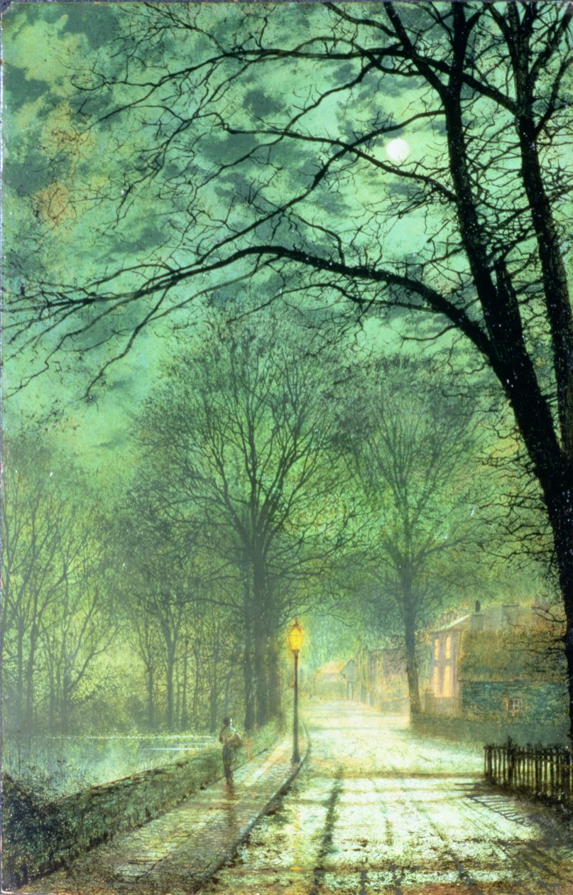 Bonchurch, Ventnor, Wight Adası (tahta) by John Atkinson Grimshaw