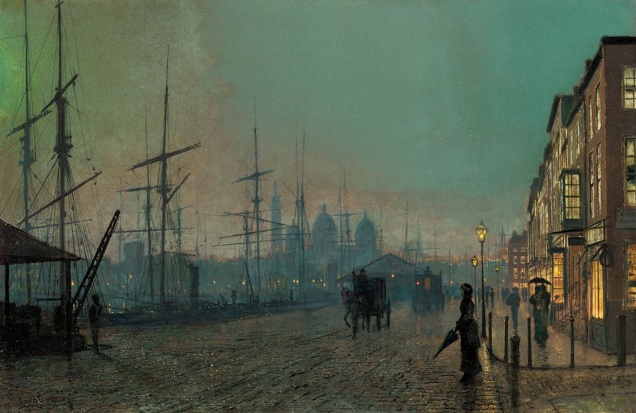 Humber Rıhtımı, 1881 by John Atkinson Grimshaw