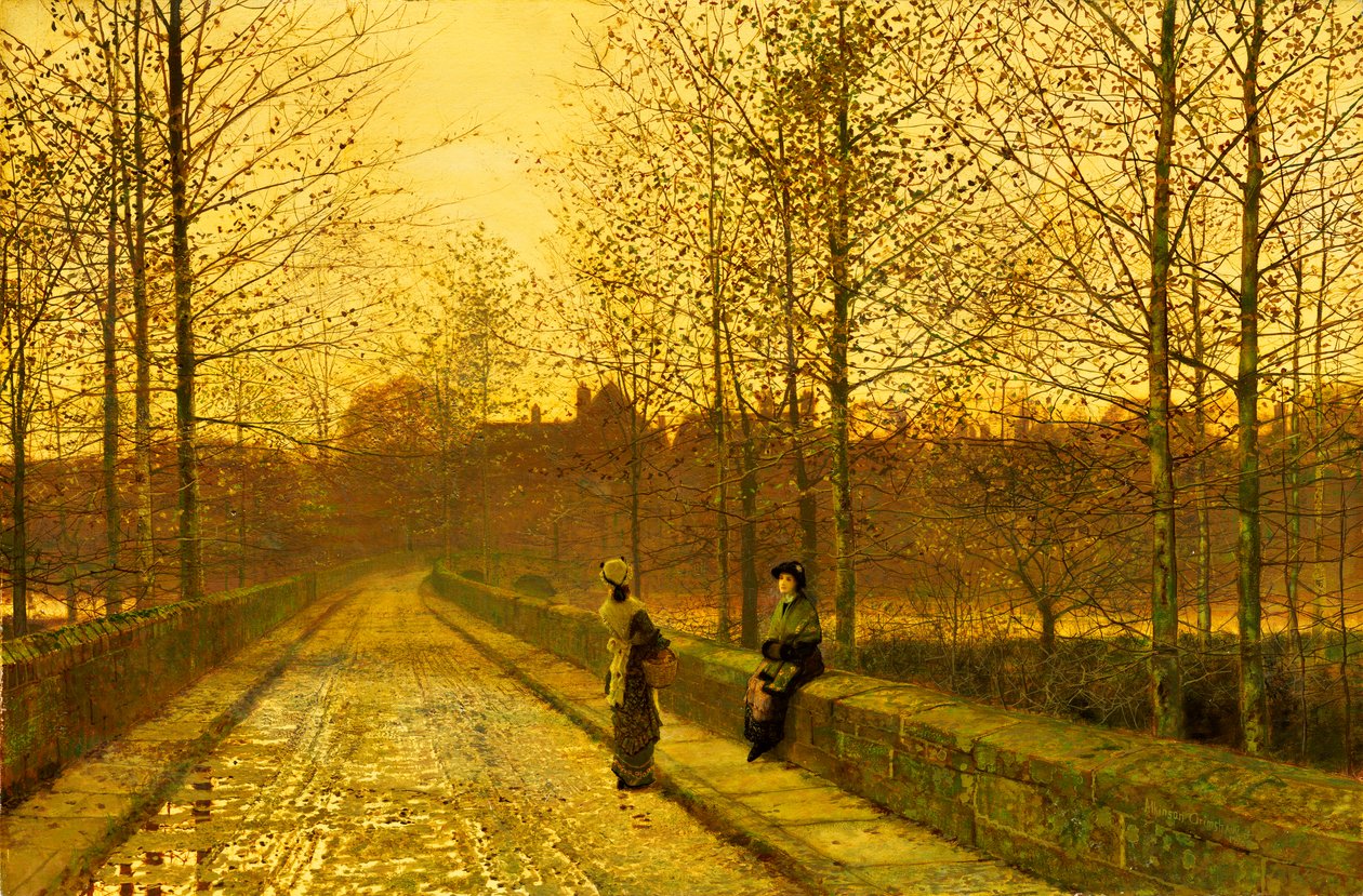 Altın Parıltıda, 1883 by John Atkinson Grimshaw