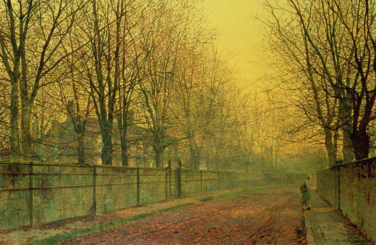 Sonbaharın Altın Işığında, 1884 by John Atkinson Grimshaw