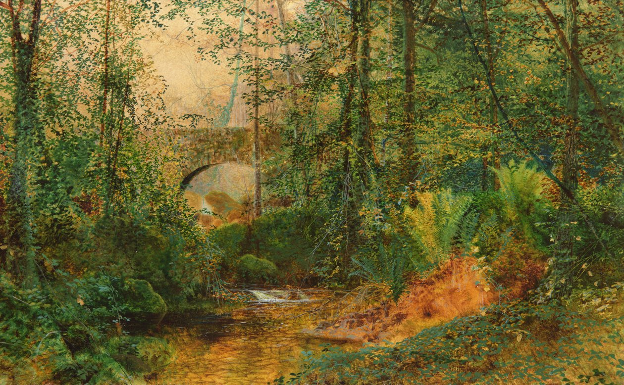 Nehir Manzarası by John Atkinson Grimshaw