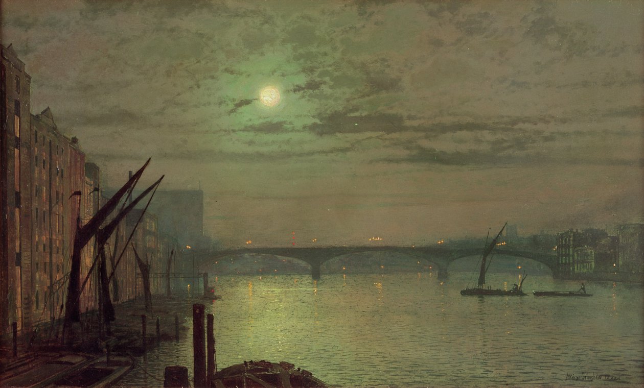 Southwark Köprüsü, 1882 by John Atkinson Grimshaw