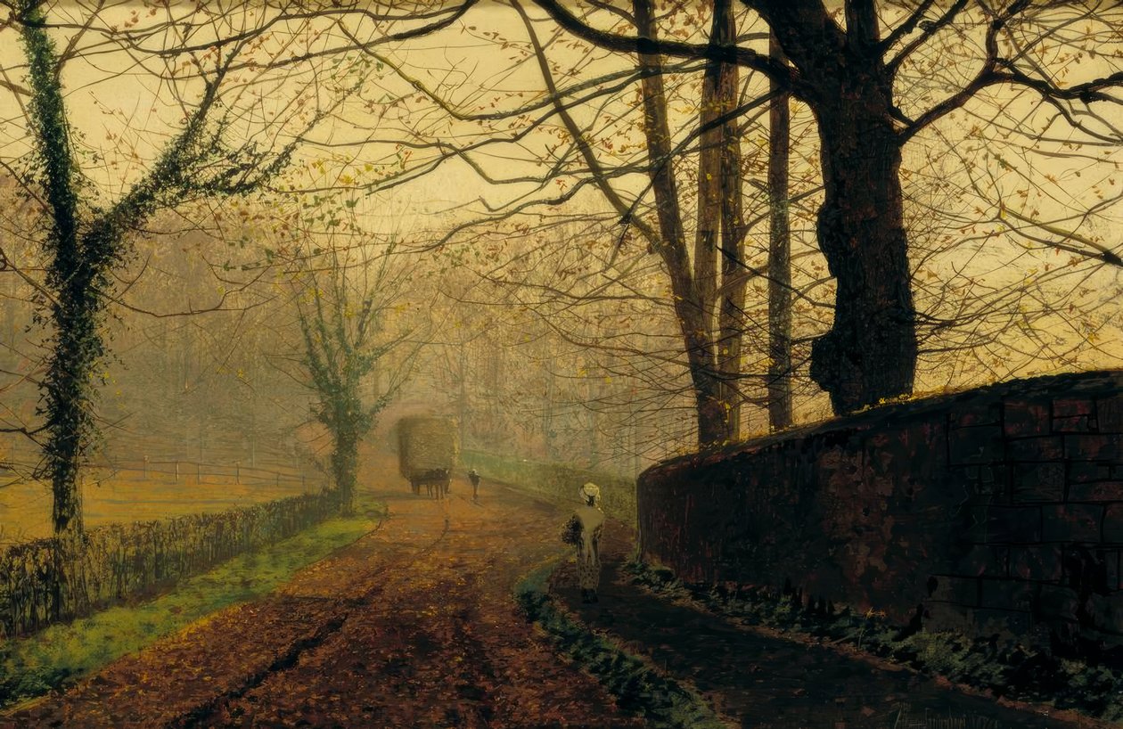 Stapleton Parkı, Pontefract, Leeds yakınlarında by John Atkinson Grimshaw