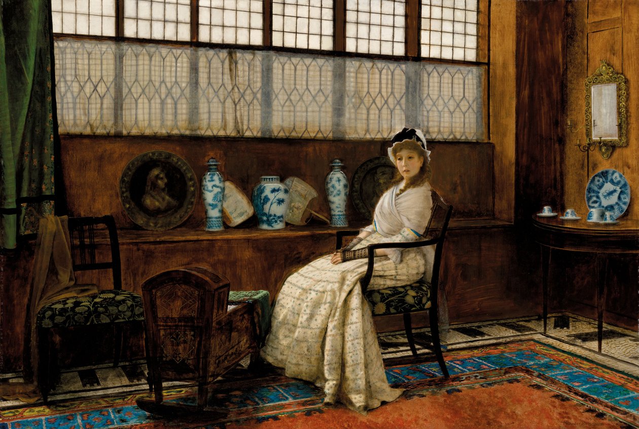 Beşik Şarkısı, 1878. by John Atkinson Grimshaw