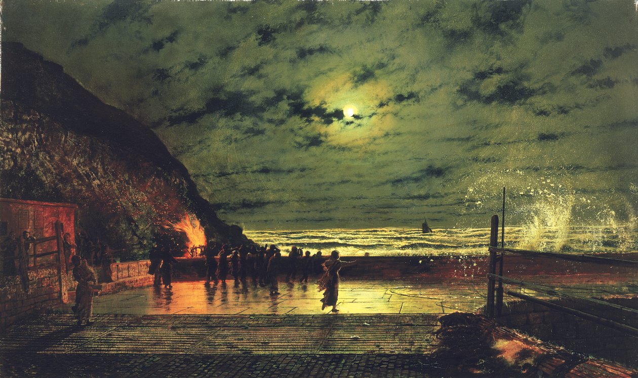Liman Parlaması, 1879 by John Atkinson Grimshaw