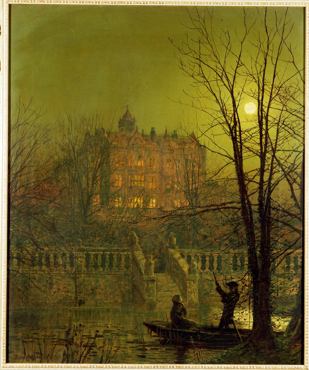 Ay Işınlarının Altında, 1882 by John Atkinson Grimshaw