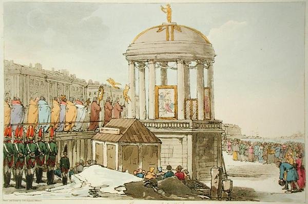 Sanatçı tarafından kazınmış Suların Kutlanması, 1804