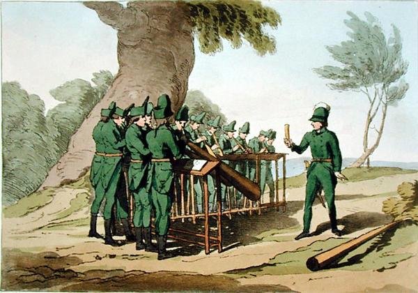 Sanatçı tarafından kazınmış Boynuz Müziği, 1803
