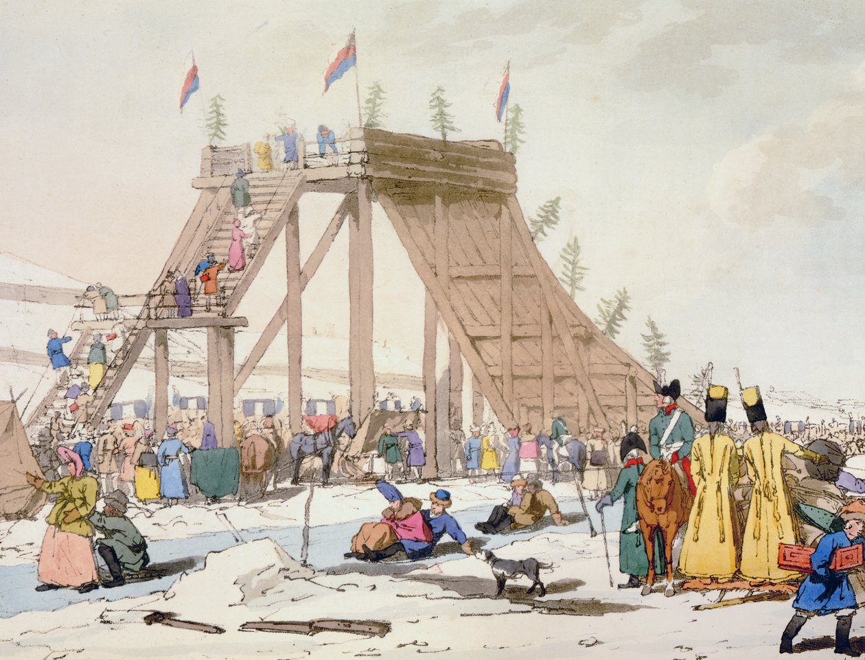Sanatçı tarafından kazınmış Buz Tepesi, 1804