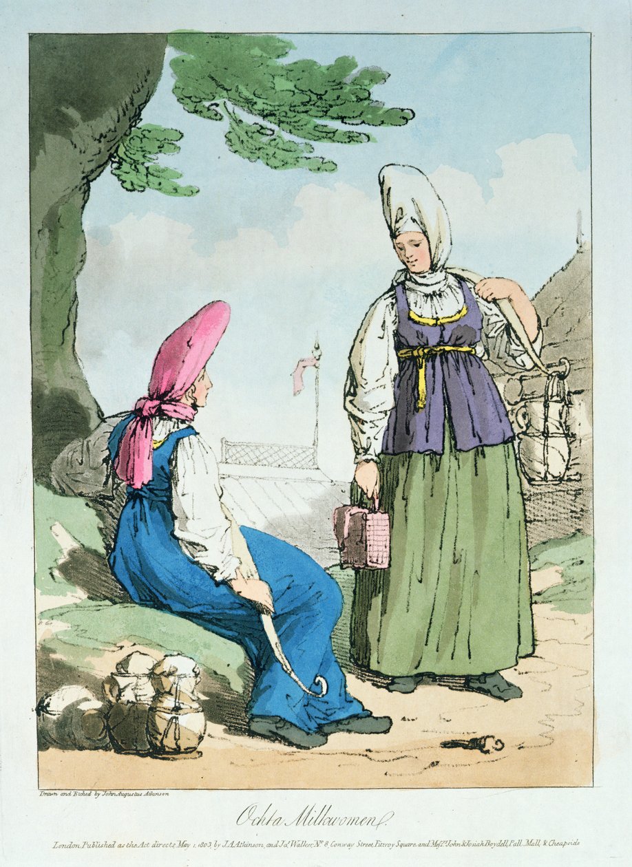 Ocheta Milkcow Woman, 1803  by John Augustus Atkinson
