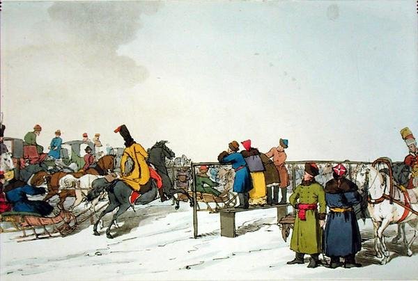 Sanatçı tarafından kazınmış Yarış Pisti, 1804