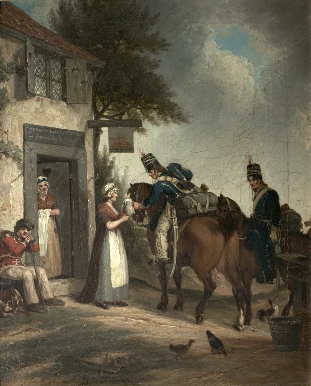 Canlandırıcı Askerler, c.1805 by John Augustus Atkinson