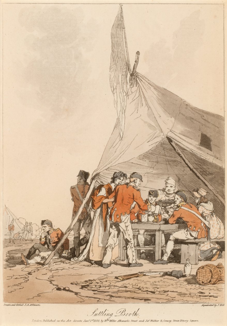 Suttling Booth, 1808 dolaylarında by John Augustus Atkinson