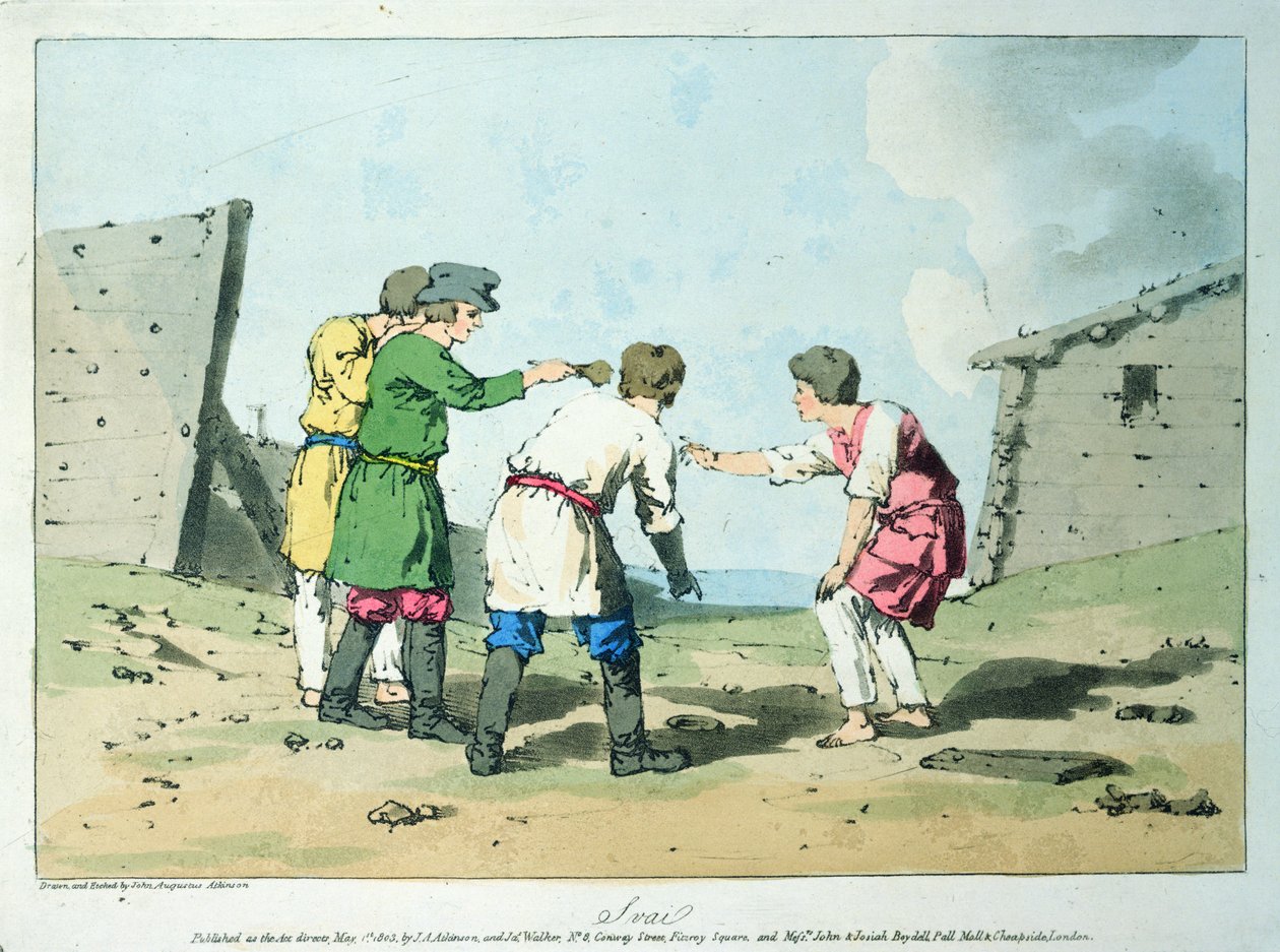 Tatlı Oyunu, 1803 by John Augustus Atkinson