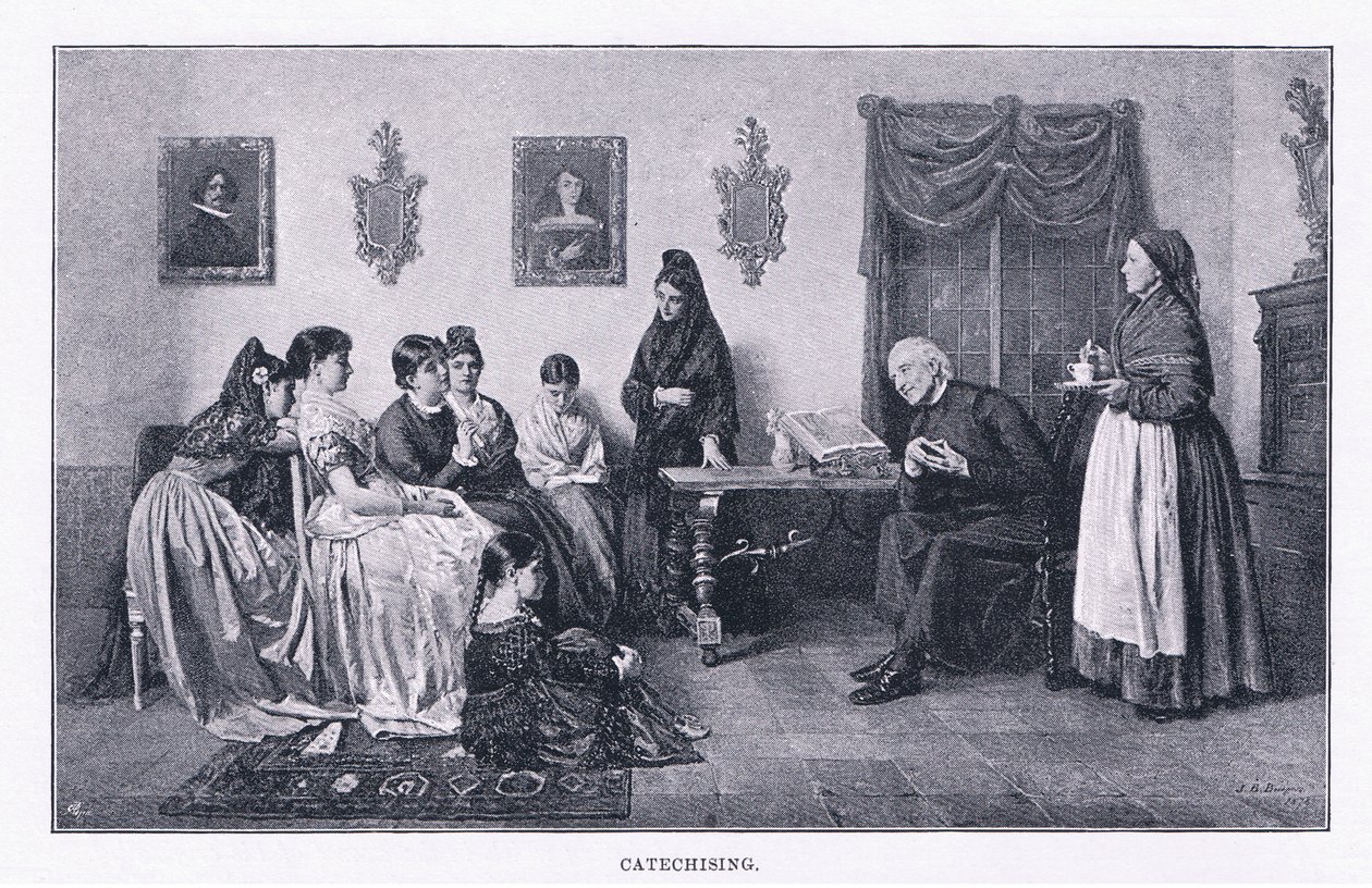Catechising, The Magazine of Art 1893, Cassell and Company