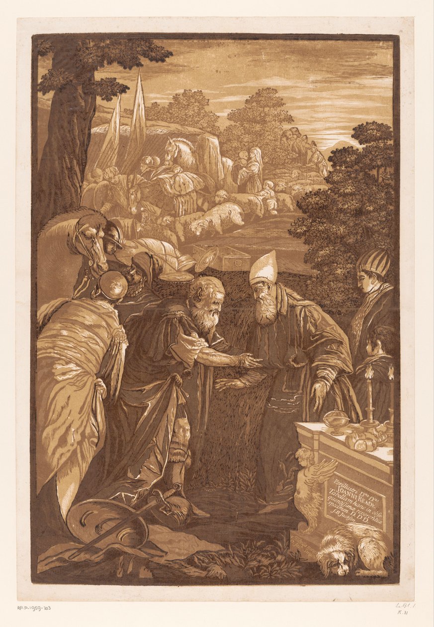 İbrahim ve Melçizedek Venedikli ustaların eserleri (dizi adı) Opera seçici (dizi başlığı) by John Baptist Jackson