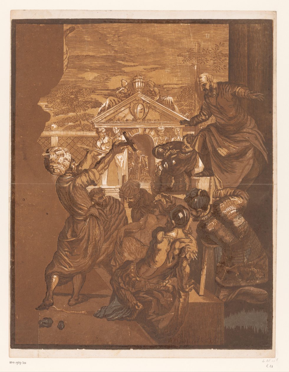 Marcus bir köleyi işkenceden kurtarır Venedikli ustaların eserleri (dizi adı) Opera seçici (dizi başlığı) by John Baptist Jackson