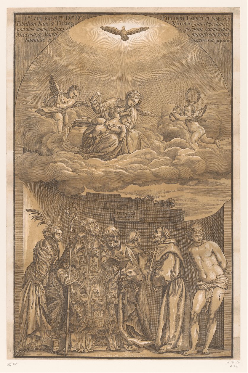 Bulutlarda Meryem ve altı aziz Venedikli ustaların eserleri (dizi adı) Opera seçici (dizi başlığı) by John Baptist Jackson