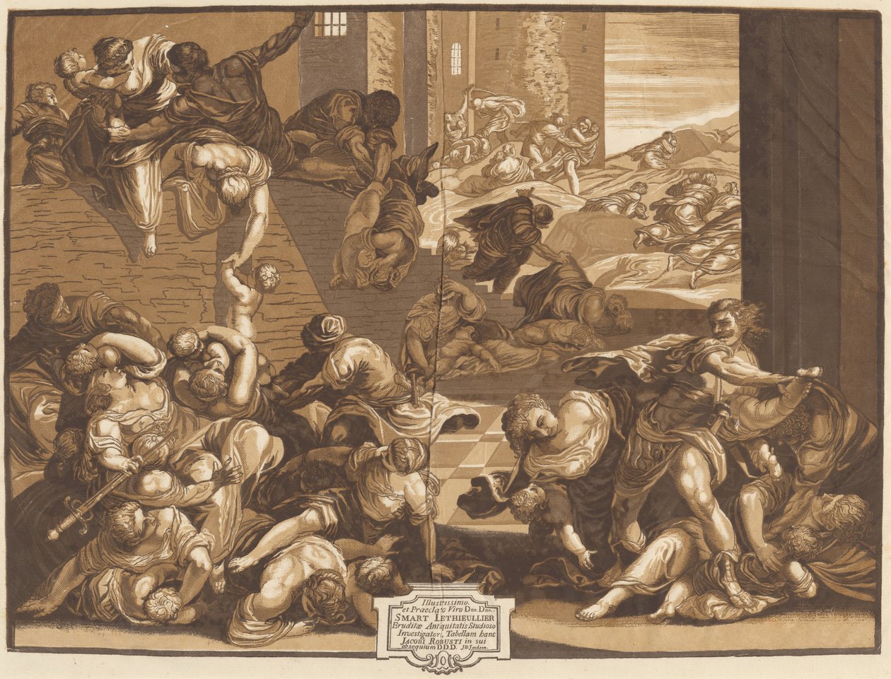 Masumların Katliamı by John Baptist Jackson, after Jacopo Tintoretto
