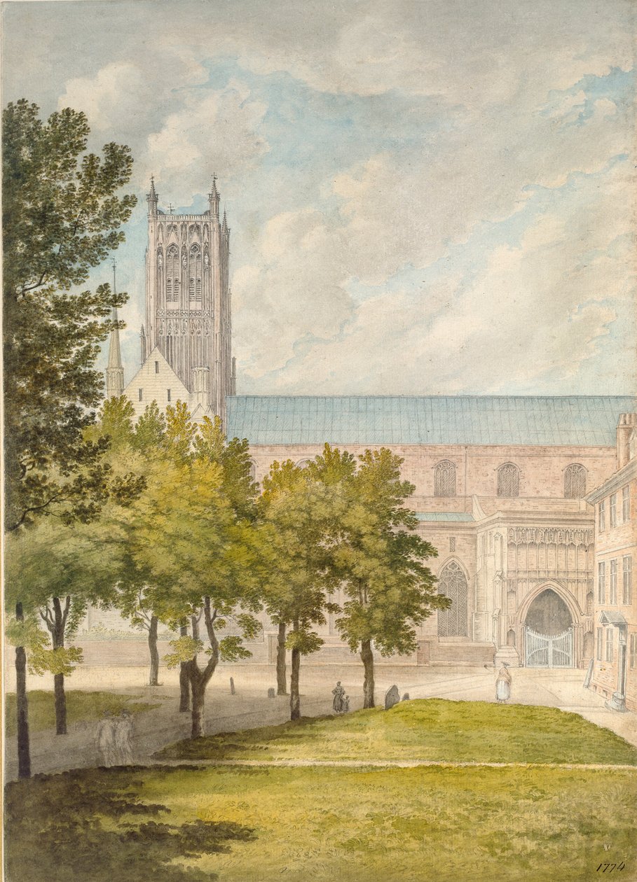 Worcester Katedrali, muhtemelen 1774 by John Baptist Malchair