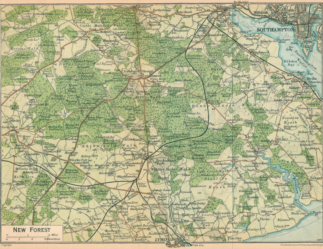 Yeni Orman, c20th Century by John Bartholomew