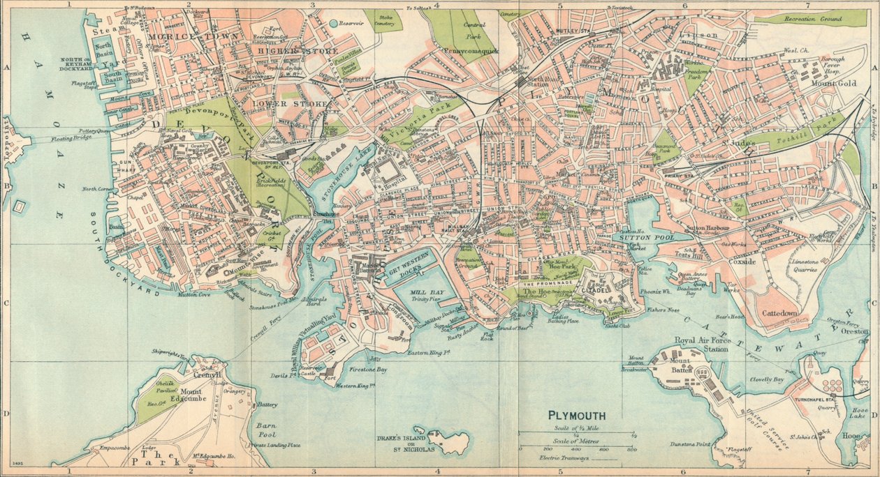 Plymouth, c20th Century by John Bartholomew