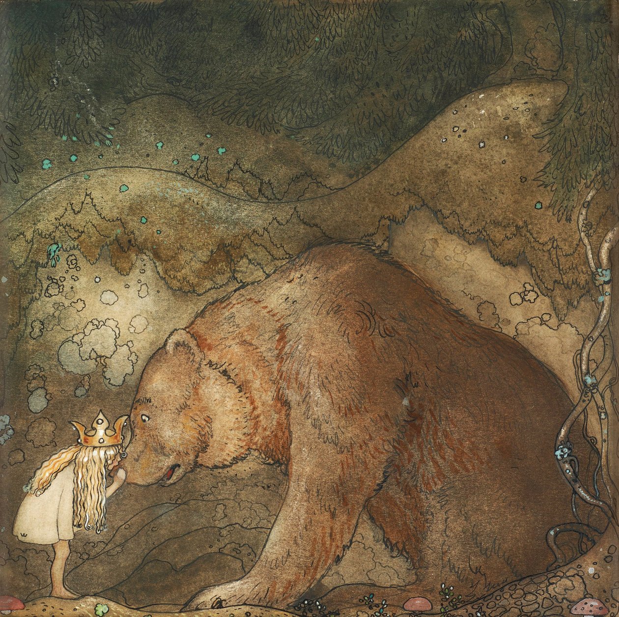 Zavallı küçükler! - Zavallı küçük ayı! - John Bauer