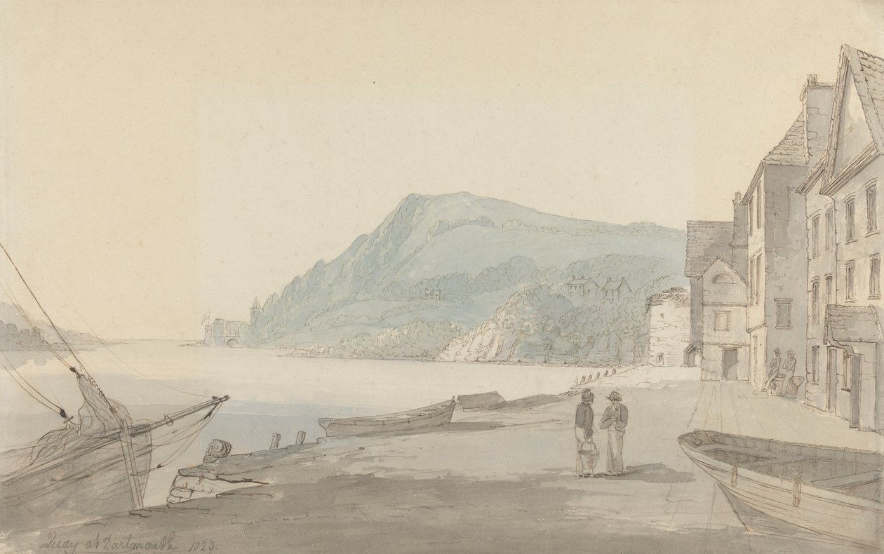 Dartmouth'ta rıhtım by John Baverstock Knight